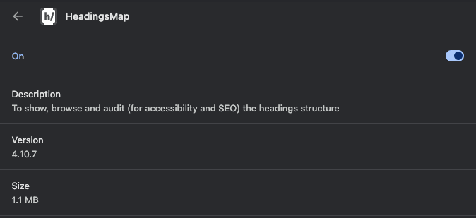 Laman manage extension headingsMap