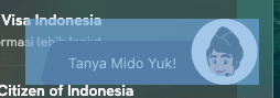 Menu chat dengan tulisan "Tanya Mido yuk!"